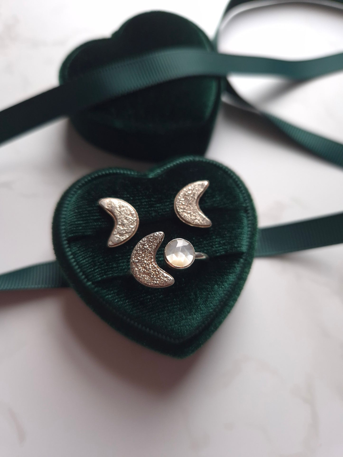 Moon Dust Stud Earrings