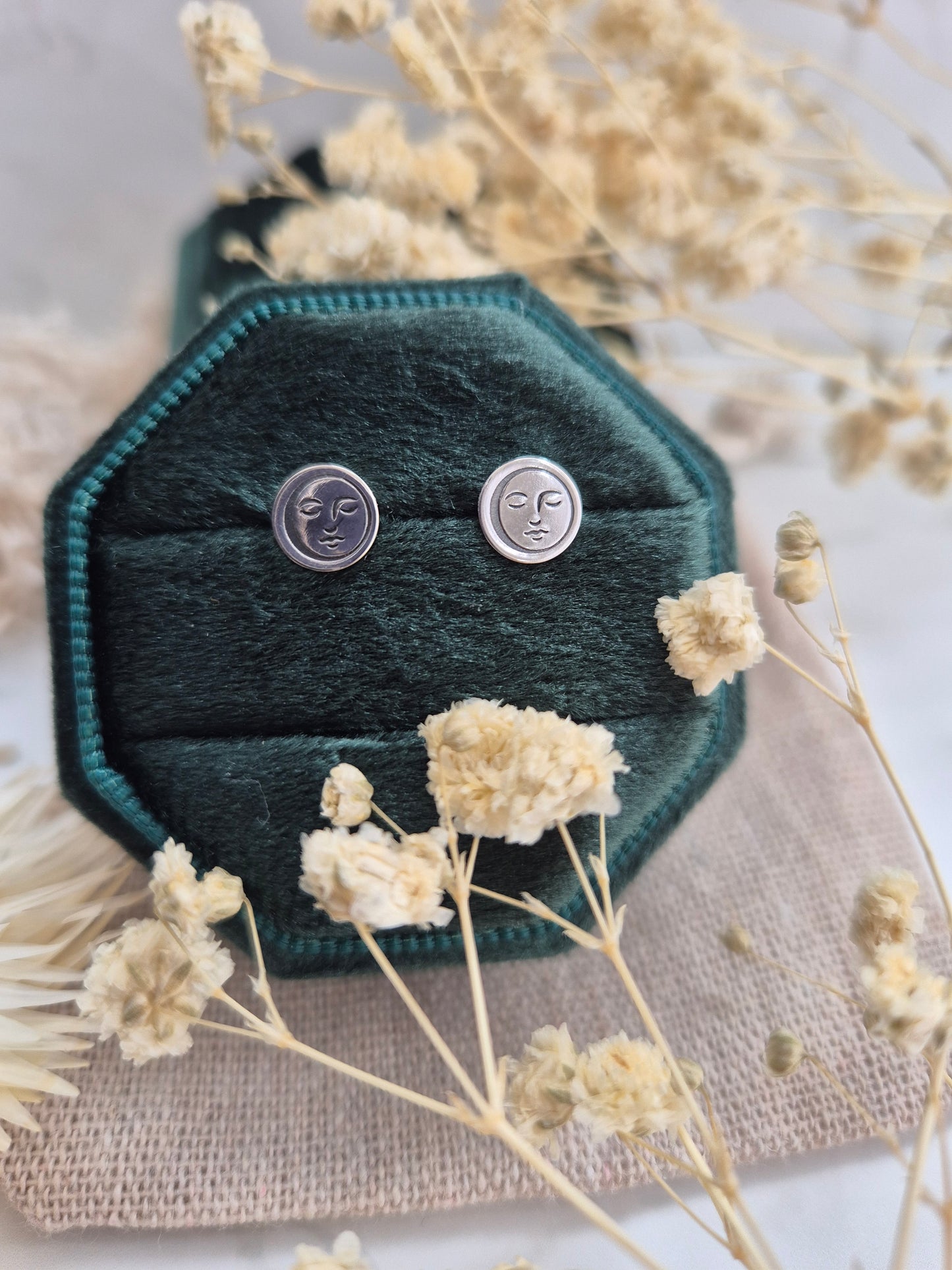 Mother of Moons Stud Earrings