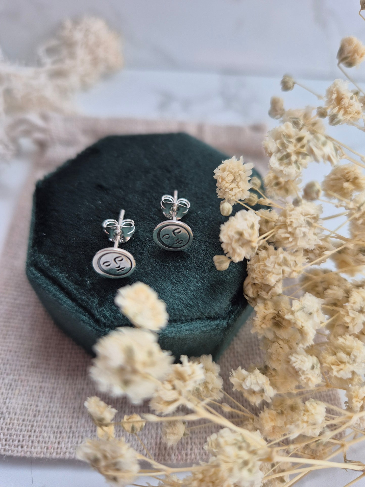 Mother of Moons Stud Earrings