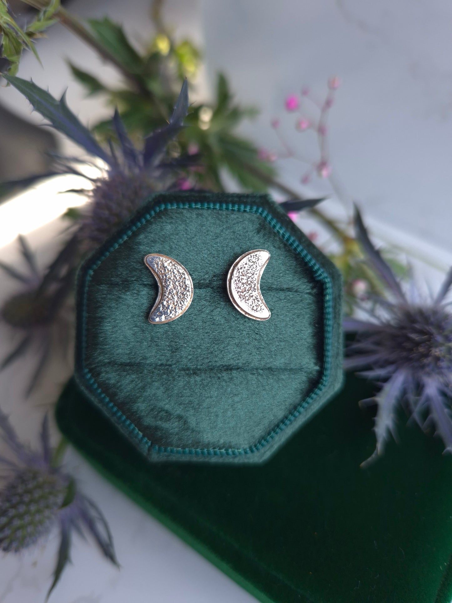 Moon Dust Stud Earrings