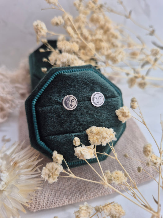 Mother of Moons Stud Earrings